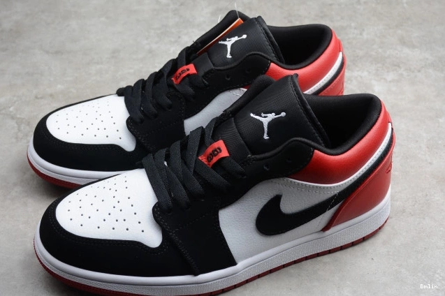 Bmlin Shoes Toe Jordan 553558-116 Air Low 1 Black 0713